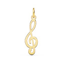 18K COLGANTE ORO AMARILLO CLAVE DE SOL. 21X8 MM 18K COLGANTE ORO AMARILLO CLAVE DE SOL. 21X8 MM