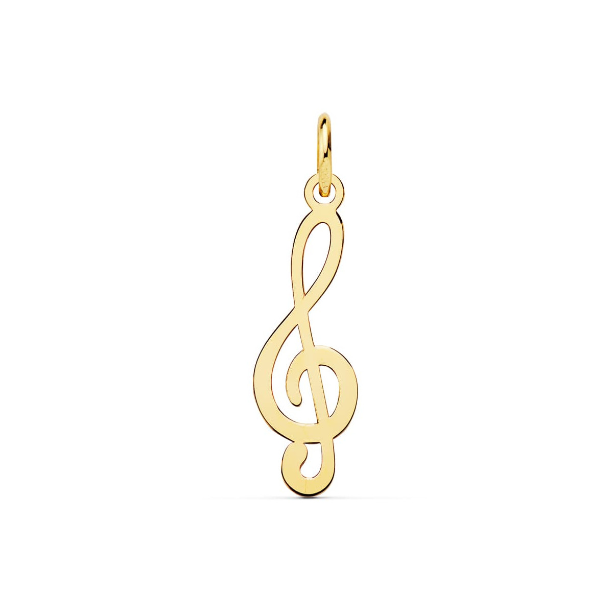 18K COLGANTE ORO AMARILLO CLAVE DE SOL. 21X8 MM