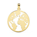 18K COLGANTE AMULETO ORO AMARILLO MAPAMUNDI CALADO 20 MM 18K COLGANTE AMULETO ORO AMARILLO MAPAMUNDI CALADO 20 MM