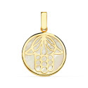 18K COLGANTE AMULETO ORO AMARILLO NACAR MANO DE FATIMA 18 MM 18K COLGANTE AMULETO ORO AMARILLO NACAR MANO DE FATIMA 18 MM