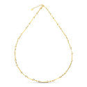 18K GARGANTILLA ORO AMARILLO TRAMOS Y ESLABONES 45CM