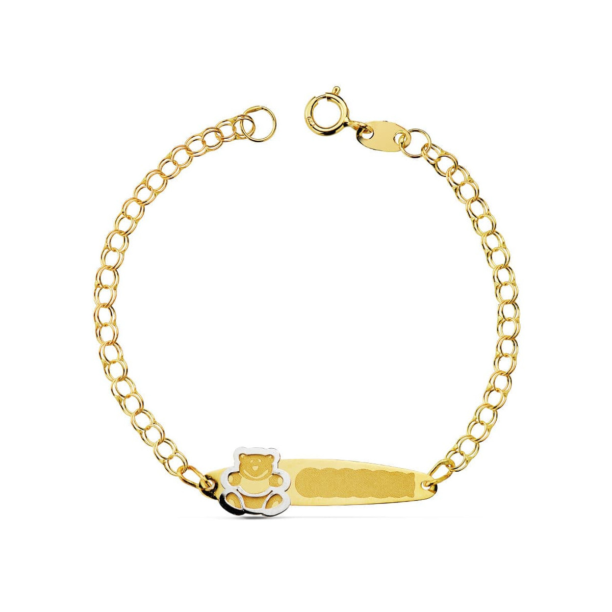 18K PULSERA ESCLAVA ORO AMARILLO HÚNGARA OSO