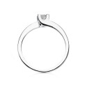 18K SOLITARIO DIAMANTE NATURAL  TALLA BRILLANTE ORO BLANCO 0.200 QTS. SI-H
