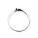 18K SOLITARIO DIAMANTE NATURAL TALLA BRILLANTE ORO BLANCO 0.200 QTS. SI-H