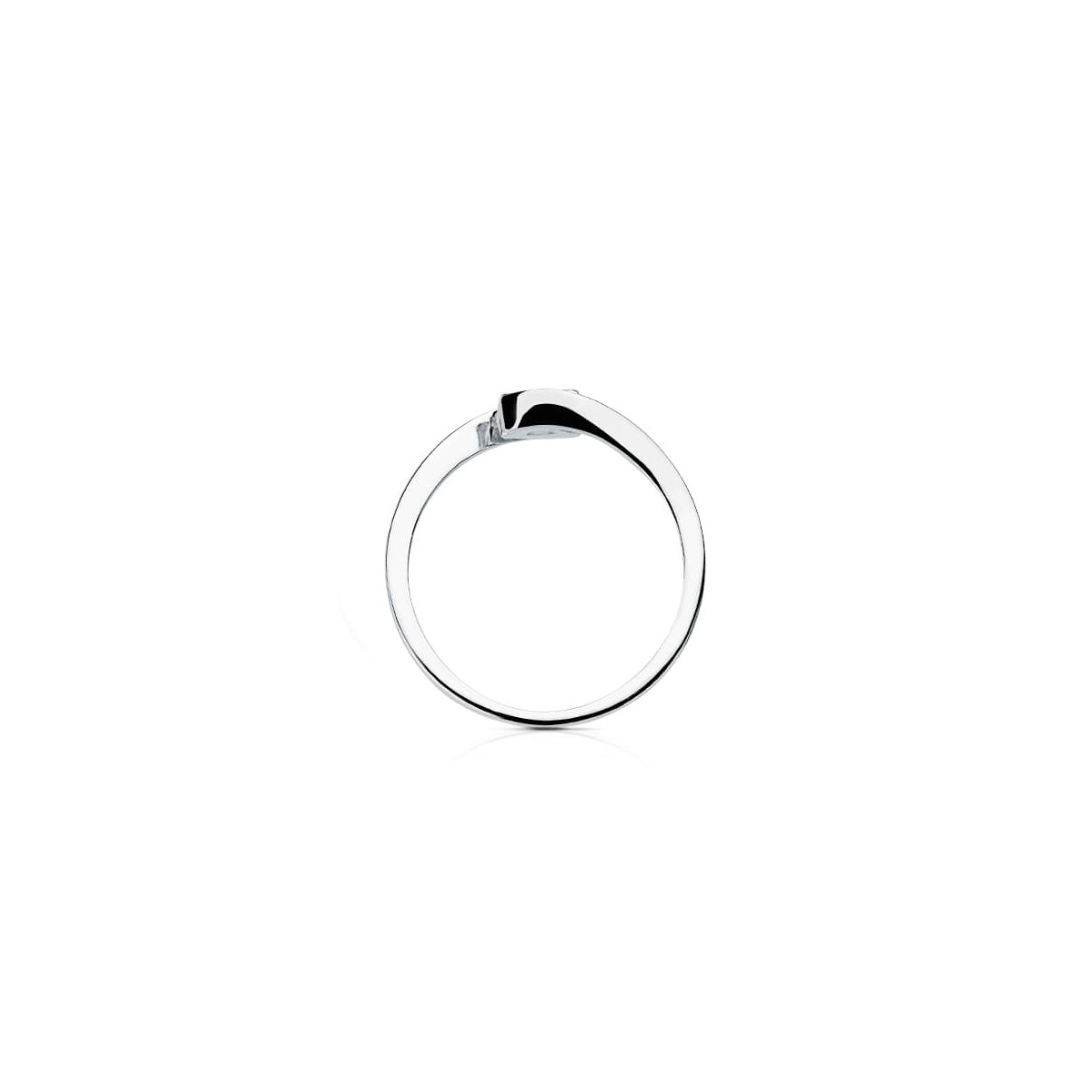 18K SOLITARIO DIAMANTE NATURAL TALLA BRILLANTE ORO BLANCO 0.200 QTS. SI-H