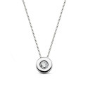 18K GARGANTILLA ORO BLANCO CHATON 6MM DIAMANTE DE LABORATORIO 0,080 QTS. H-SI CADENA 42CM 18K GARGANTILLA ORO BLANCO CHATON 6MM DIAMANTE DE LABORATORIO 0,080 QTS. H-SI CADENA 42CM
