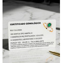 18K SORTIJA ORO AMARILLO ESMERALDA RECRISTASLIZADA 6X4MM 0,39 QTS. DIAMANTES LABORATORIO 0,140 QTS. VS2-G 9,5X8 MM 18K SORTIJA ORO AMARILLO ESMERALDA RECRISTASLIZADA 6X4MM 0,39 QTS. DIAMANTES LABORATORIO 0,140 QTS. VS2-G 9,5X8 MM