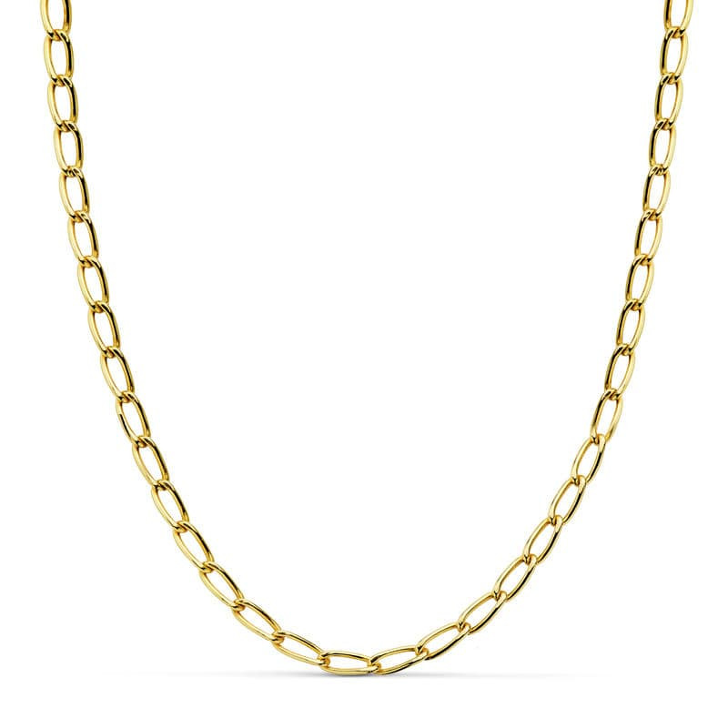 18K CADENA ORO AMARILLO BILBAO HUECA 4 MM -50CM
