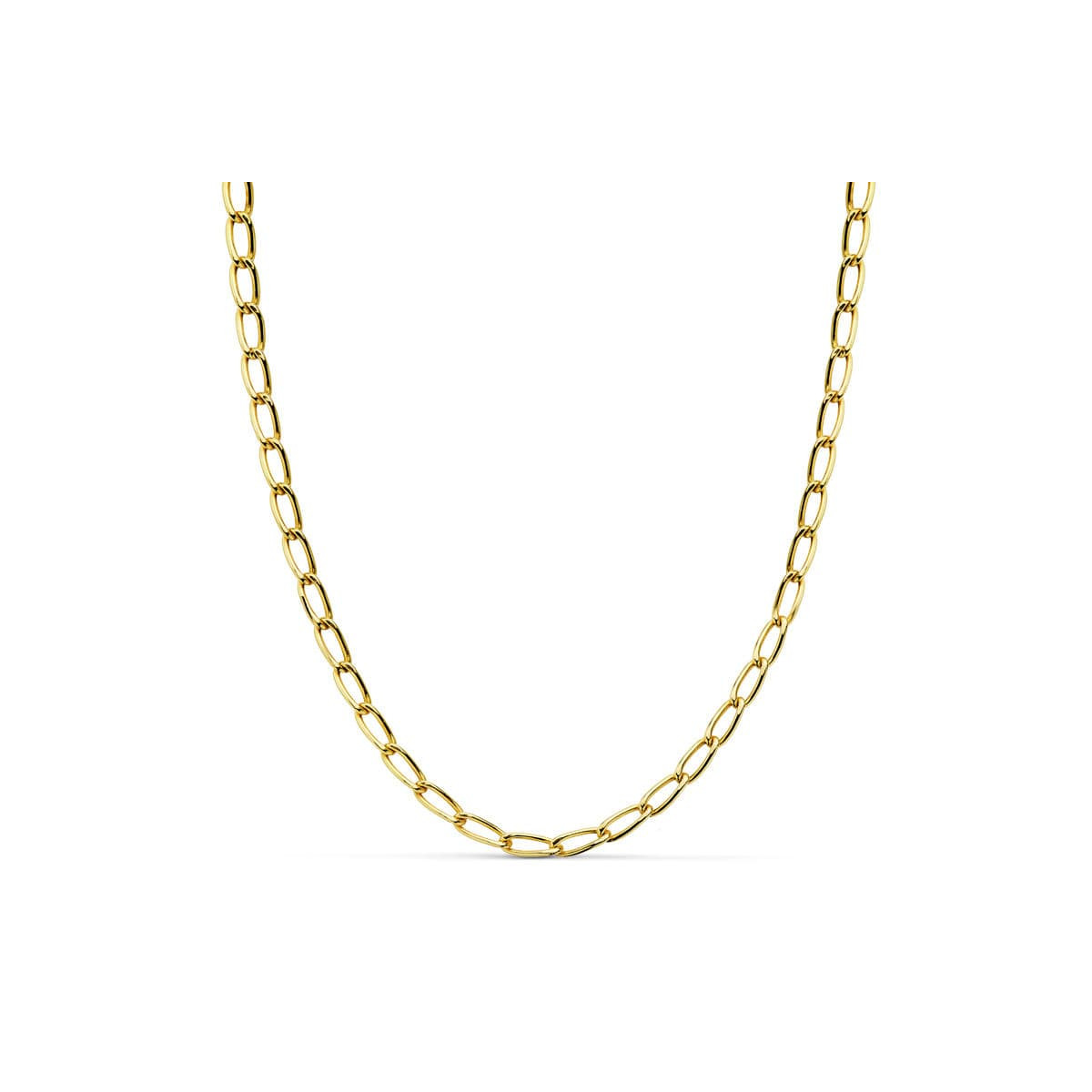 18K CADENA ORO AMARILLO BILBAO HUECA 4 MM -50CM