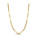 18K CORDON ORO AMARILLO SALOMONICO COMBINADO 50CM