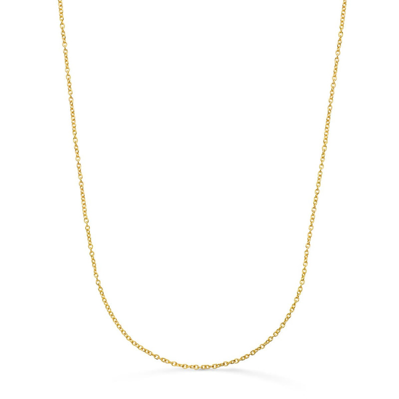 18K CADENA ORO AMARILLO ROLO MACIZA ANCHO: 1,2MM LARGO: 45CM