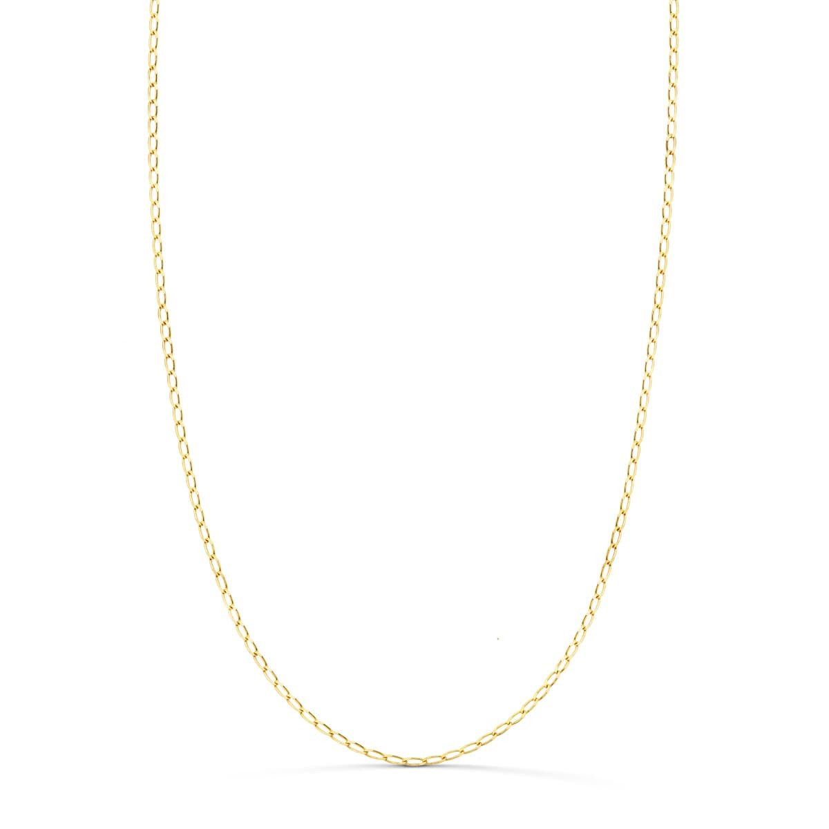18K CADENA ORO AMARILLO BILBAO MACIZA ANCHO: 1MM LARGO: 45CM