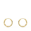 18K AROS ORO AMARILLO HUECOS GALLONEADOS. 12X1.50 MM