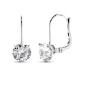 18K PENDIENTES ORO BLANCO CIRCONITA 20X8 MM CIERRE GANCHO 18K PENDIENTES ORO BLANCO CIRCONITA 20X8 MM CIERRE GANCHO