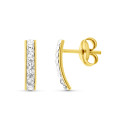 18K PENDIENTES ORO AMARILLO CIRCONITA 9X2 MM CIERRE PRESION 18K PENDIENTES ORO AMARILLO CIRCONITA 9X2 MM CIERRE PRESION
