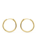 18K AROS ORO AMARILLO REDONDOS LISOS LIGEROS 16X1.50 MM