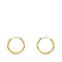 18K AROS ORO AMARILLO REDONDOS LISOS LIGEROS 12X1.50 MM
