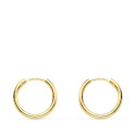 18K AROS ORO AMARILLO REDONDOS LISOS LIGEROS 14X1.50 MM