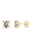 18K PENDIENTES ORO AMARILLO CIRCONITA CON 4 GARRAS. MEDIDA: 6 X 6 MM. CIERRE PRESION 18K PENDIENTES ORO AMARILLO CIRCONITA CON 4 GARRAS. MEDIDA: 6 X 6 MM. CIERRE PRESION