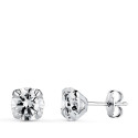18K PENDIENTES ORO BLANCO CIRCONITA CON 4 GARRAS. MEDIDA: 6 X 6 MM. CIERRE PRESION 18K PENDIENTES ORO BLANCO CIRCONITA CON 4 GARRAS. MEDIDA: 6 X 6 MM. CIERRE PRESION