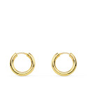18K AROS ORO AMARILLO REDONDOS LISOS LIGEROS 12X2 MM