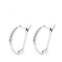 18K PENDIENTES ORO BLANCO 1.5 MM GROSOR 17X9 MM CIERRE CATALAN 18K PENDIENTES ORO BLANCO 1.5 MM GROSOR 17X9 MM CIERRE CATALAN