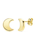 18K PENDIENTES MEDIA LUNA LISA 9X8 MM 18K PENDIENTES MEDIA LUNA LISA 9X8 MM