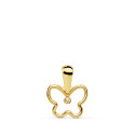 18K COLGANTE ORO AMARILLO AMULETO MINI MARIPOSA CIRCONITA 9 X 8 MM 18K COLGANTE ORO AMARILLO AMULETO MINI MARIPOSA CIRCONITA 9 X 8 MM