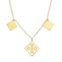 18K COLLAR ORO AMARILLO ROMBOS 44CM