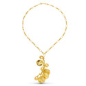 18K GARGANTILLA ORO AMARILLO COLGANTE 18K GARGANTILLA ORO AMARILLO COLGANTE