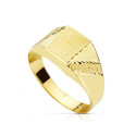 18K SELLO ORO AMARILLO HUECO RECTANGULO LATERAL TALLADO. ZONA GRABADO: 8.5 X 7.5 MM 18K SELLO ORO AMARILLO HUECO RECTANGULO LATERAL TALLADO. ZONA GRABADO: 8.5 X 7.5 MM