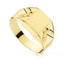 18K SELLO ORO AMARILLO HUECO RECTANGULO LATERAL TALLADO. ZONA GRABADO: 8,5 X 7,5 MM 18K SELLO ORO AMARILLO HUECO RECTANGULO LATERAL TALLADO. ZONA GRABADO: 8,5 X 7,5 MM