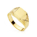 18K SELLO ORO AMARILLO TALLADO HOJAS HUECO. ZONA GRABADO: 8X6.5 MM 18K SELLO ORO AMARILLO TALLADO HOJAS HUECO. ZONA GRABADO: 8X6.5 MM