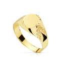 18K SELLO ORO AMARILLO HUECO OVAL LATERAL TALLADO. ZONA GRABADO: 10X8MM 18K SELLO ORO AMARILLO HUECO OVAL LATERAL TALLADO. ZONA GRABADO: 10X8MM