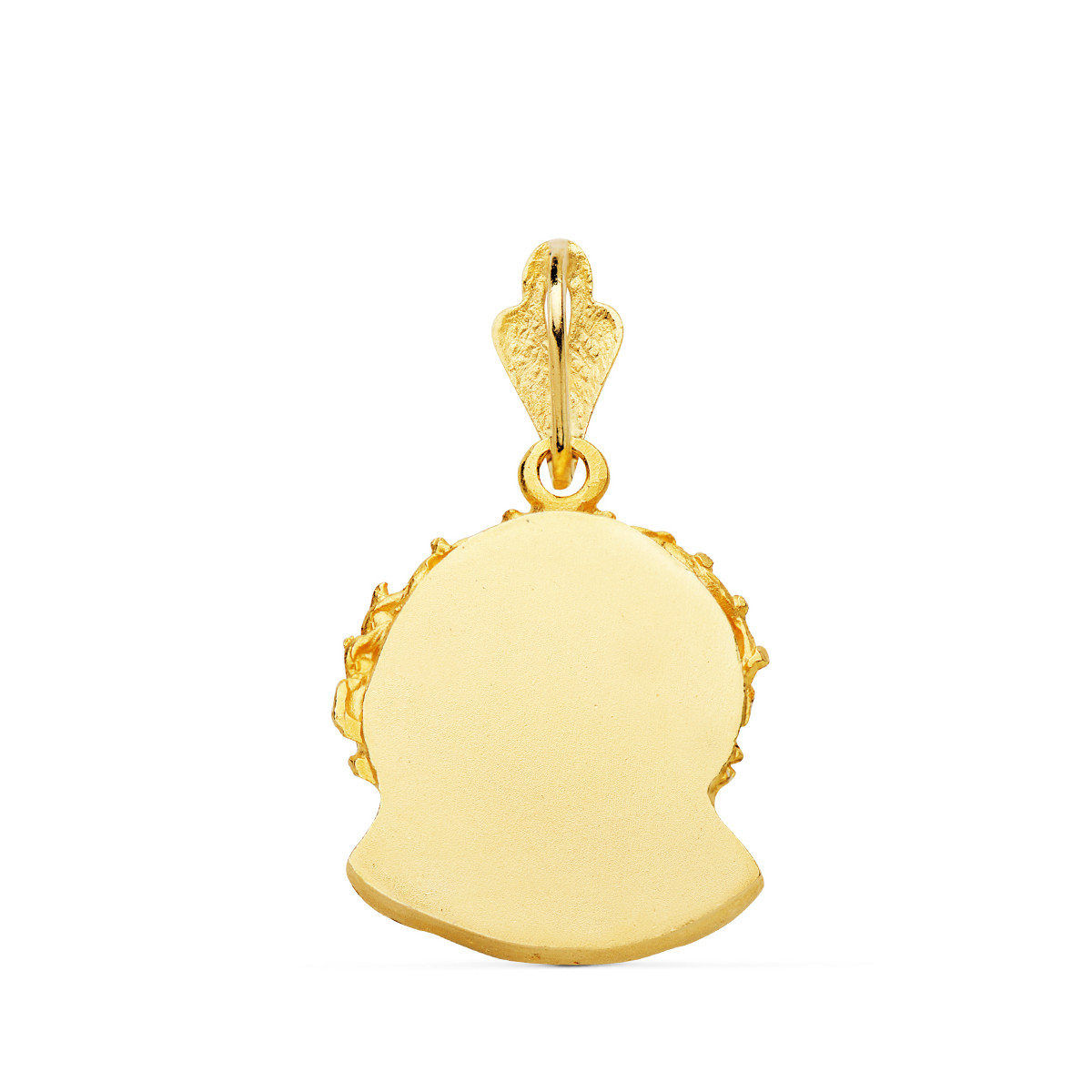 18K COLGANTE ORO AMARILLO CABEZA DE CRISTO DE MURILLO 21X18 MM