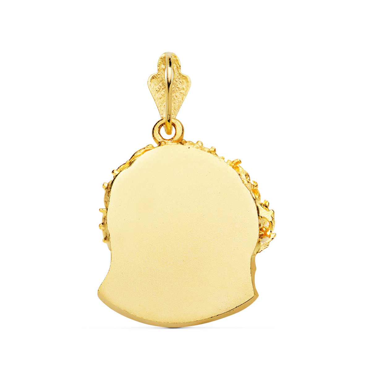 18K COLGANTE ORO AMARILLO CABEZA DE CRISTO DE MURILLO 25X24 MM