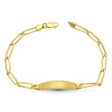 18K ESCLAVA ORO AMARILLO HUECA 18.5 CM 4 MM 18K ESCLAVA ORO AMARILLO HUECA 18.5 CM 4 MM