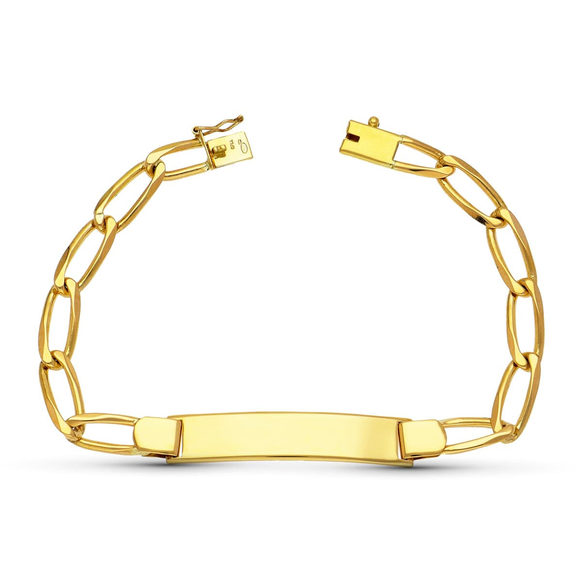 18K ESCLAVA ORO AMARILLO BILBAO MACIZA