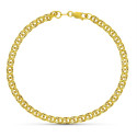 18K PULSERA ORO AMARILLO HUNGARA HUECA