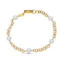 18K PULSERA ORO AMARILLO PERLA 16.5 CM 18K PULSERA ORO AMARILLO PERLA 16.5 CM