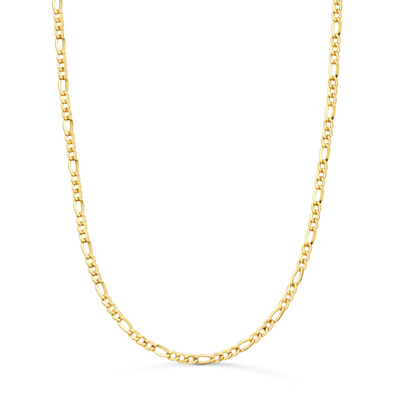 18K CADENA ORO AMARILLO CARTIER HUECA ESLABON PLANO ANCHO: 2.2MM LARGO: 50CM