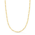 18K CADENA ORO AMARILLO CARTIER HUECA ESLABON PLANO ANCHO: 2.2MM LARGO: 60CM 18K CADENA ORO AMARILLO CARTIER HUECA ESLABON PLANO ANCHO: 2.2MM LARGO: 60CM