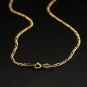 18K CADENA ORO AMARILLO CARTIER HUECA ESLABON PLANO ANCHO: 2.2MM LARGO: 60CM 18K CADENA ORO AMARILLO CARTIER HUECA ESLABON PLANO ANCHO: 2.2MM LARGO: 60CM
