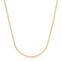 18K CADENA ORO AMARILLO BARBADA HUECA ANCHO: 2MM LARGO: 50CM