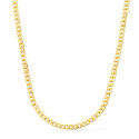 18K CADENA ORO AMARILLO BARBADA HUECA ANCHO: 4MM LARGO: 60CM 18K CADENA ORO AMARILLO BARBADA HUECA ANCHO: 4MM LARGO: 60CM
