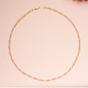 18K CADENA ORO AMARILLO HUECA ESLABON TIPO CARTIER ANCHO 4 MM LARGO 60CM