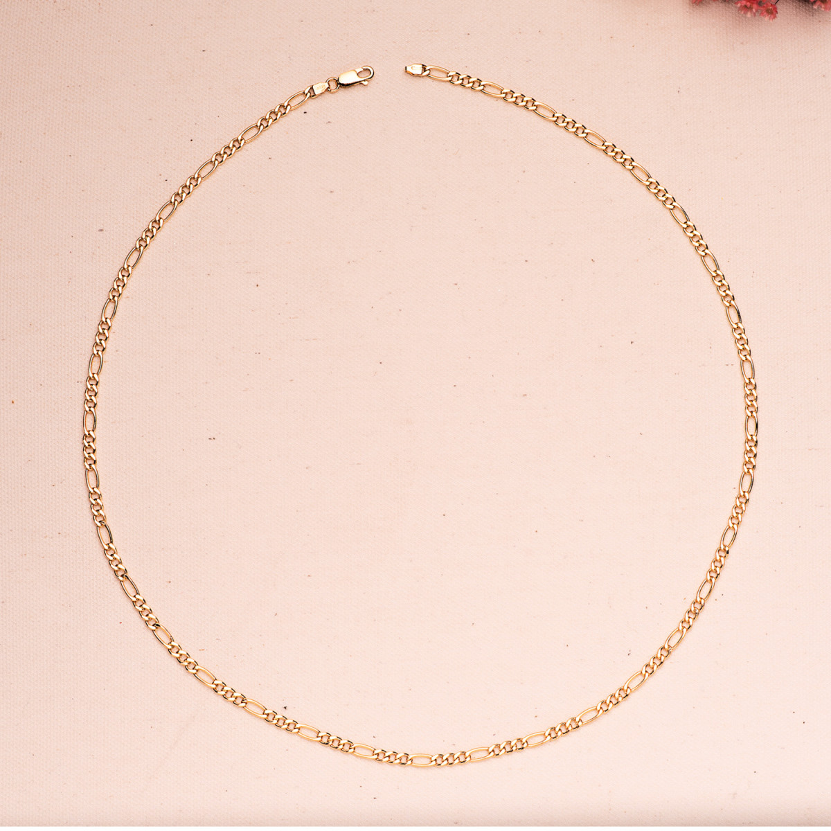 18K CADENA ORO AMARILLO HUECA ESLABON TIPO CARTIER ANCHO 4 MM LARGO 60CM