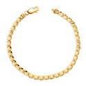 18K PULSERA ORO AMARILLO HUECA ESLABON ANCLA TALLADO ANCHO: 4 MM. LARGO: 19,5 CM 18K PULSERA ORO AMARILLO HUECA ESLABON ANCLA TALLADO ANCHO: 4 MM. LARGO: 19,5 CM