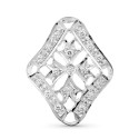 18K COLGANTE ORO BLANCO ROMBO CIRCONITA ORO BLANCO 18K COLGANTE ORO BLANCO ROMBO CIRCONITA ORO BLANCO