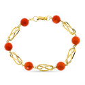 18K PULSERA ORO AMARILLO JAULA CORAL FINO JAPONES 8 MM 20.5 CM 18K PULSERA ORO AMARILLO JAULA CORAL FINO JAPONES 8 MM 20.5 CM